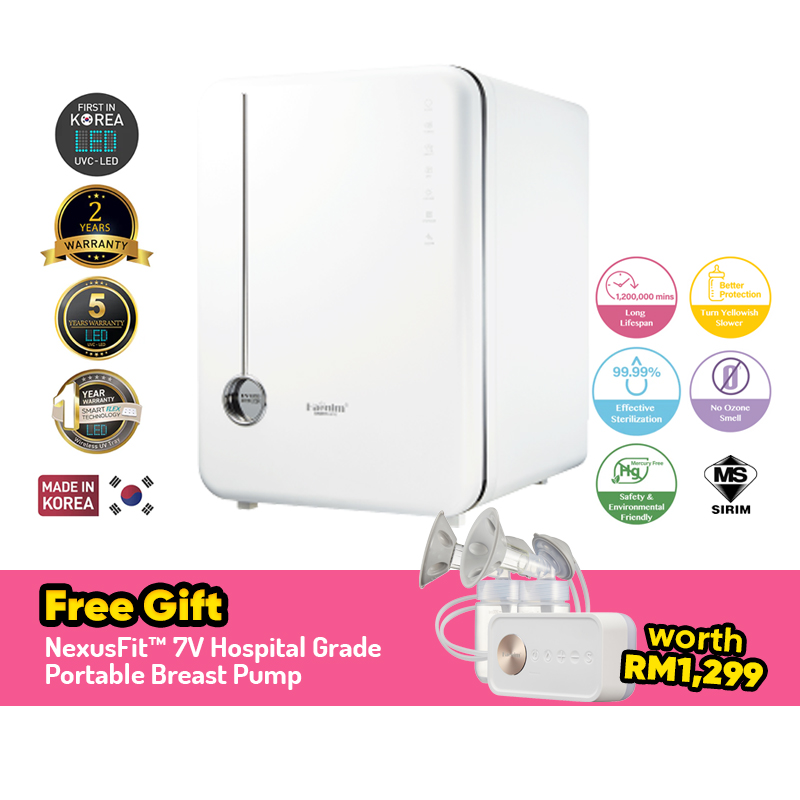 Haenim 4G+ Classic UV Sterilizer + Free NexusFit 7V Breastpump Worth RM1299